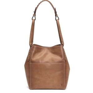 Frye Reed Magnetic Snap Leather Hobo Bag